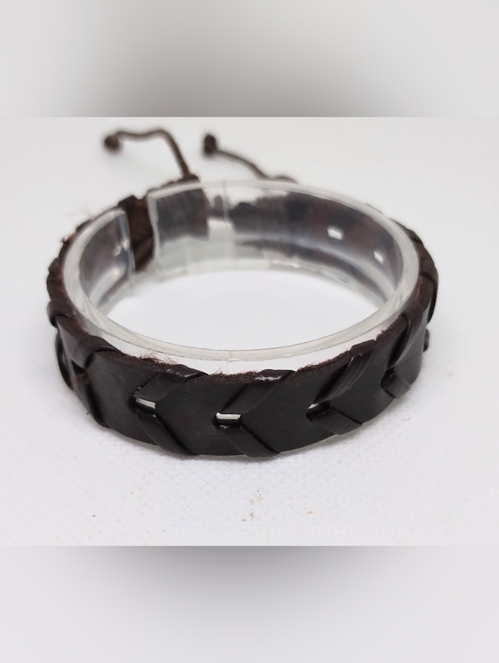 Men's Leather Bracelet Black Layered‎ Jewelry New g9